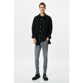Koton 4WAM40377ND Antrasit Erkek Jean Pantolon