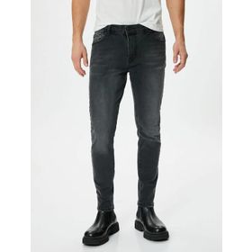 Koton 4WAM40394ND Trousers Siyah Erkek Jean Pantolon