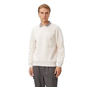 Koton 4WAM70046MK Ekru Erkek Sweatshirt