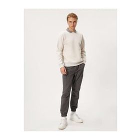 Koton 4WAM70046MK Ekru Erkek Sweatshirt