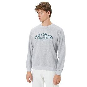 Koton 4WAM70050MK New York City Baskılı Gri Erkek Sweatshirt