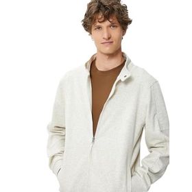 Koton 4WAM70114MK Gri Dik Yaka Erkek Swearshirt