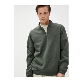 Koton 4WAM70122MK Yeşil Erkek Sweatshirt
