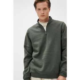 Koton 4WAM70122MK Yeşil Erkek Sweatshirt