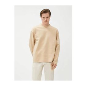 Koton 4WAM70124MK Bej Erkek Sweatshirt
