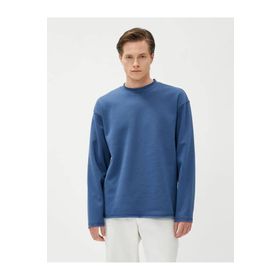 Koton 4WAM70124MK Mavi Erkek Sweatshirt