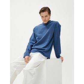 Koton 4WAM70124MK Mavi Erkek Sweatshirt