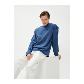 Koton 4WAM70124MK Mavi Erkek Sweatshirt
