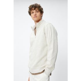 Koton 4WAM70126MK Bej Erkek Sweatshirt