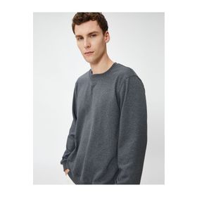 Koton 4WAM70127MK Antrasit Erkek Sweatshirt