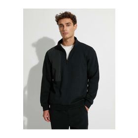 Koton 4WAM70149MK Siyah Erkek Sweatshirt