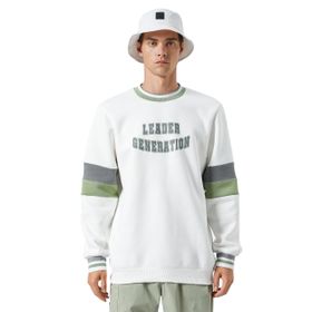 Koton 4WAM70160MK 010 Ekru Erkek Pamuk Jersey Sweatshirt