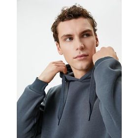 Koton 4WAM70239MK Antrasit Erkek Sweatshirt