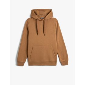 Koton 4WAM70239MK Deve Tüyü Erkek Sweatshirt