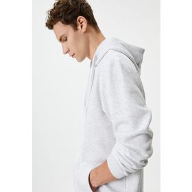 Koton 4WAM70239MK Gri Erkek Sweatshirt