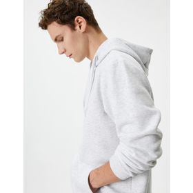 Koton 4WAM70239MK Gri Erkek Sweatshirt