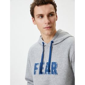 Koton 4WAM70401MK Gri Erkek Sweatshirt