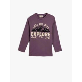 Koton 4WKB10081TK Mor Erkek Çocuk Sweat