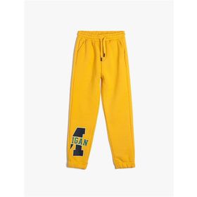 Koton 4WKB40026TK 161 Sarı Pamuk Jersey Erkek Çocuk Eşofman Altı