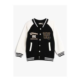 Koton 4WKG10056AK Siyah Kız Çocuk Sweatshirt