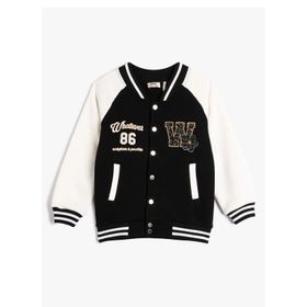 Koton 4WKG10056AK Siyah Kız Çocuk Sweatshirt