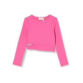 Koton 4WKG10086AK Pembe Bisiklet Yaka Pencere Detaylı Kız Çocuk Bluz