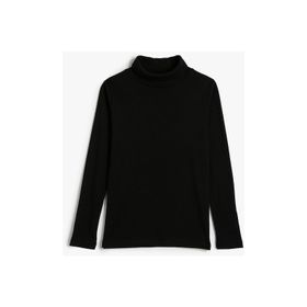 Koton 4WKG10092AK Siyah Kız Çocuk T-shirt