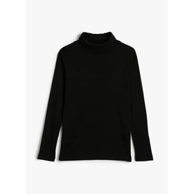 Koton 4WKG10092AK Siyah Kız Çocuk T-shirt