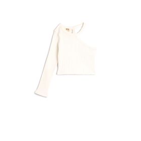 Koton 4WKG10097AK Beyaz Kız Çocuk T-shirt