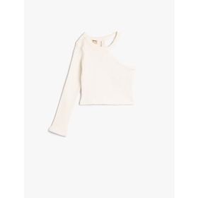 Koton 4WKG10097AK Beyaz Kız Çocuk T-shirt
