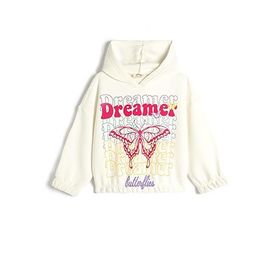Koton 4WKG10128AK Ekru Kız Çocuk Sweatshirt