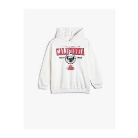 Koton 4WKG10205AK Ekru Kız Çocuk Sweatshirt