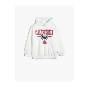 Koton 4WKG10205AK Ekru Kız Çocuk Sweatshirt