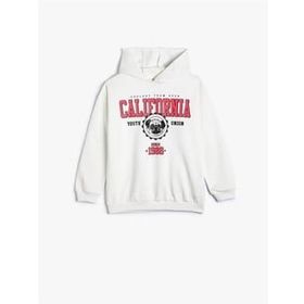 Koton 4WKG10205AK Ekru Kız Çocuk Sweatshirt