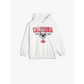Koton 4WKG10205AK Ekru Kız Çocuk Sweatshirt