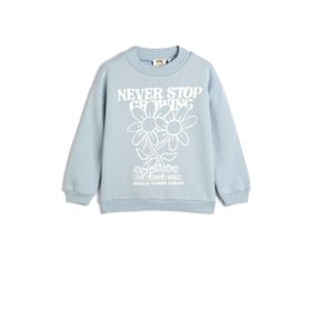 Koton 4WKG10215AK Mavi Kız Çocuk Sweatshirt