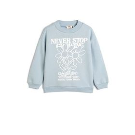 Koton 4WKG10215AK Mavi Kız Çocuk Sweatshirt