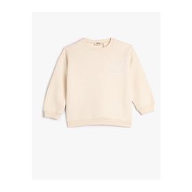 Koton 4WKG10225AK Bej Kız Çocuk Sweatshirt