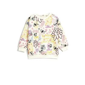Koton 4WKG10238AK Ekru Kız Çocuk Sweatshirt