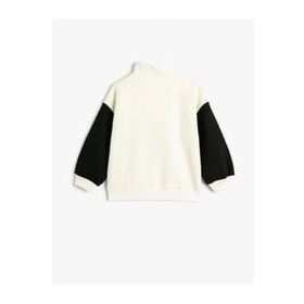 Koton 4WKG10290AK Ekru Kız Çocuk Sweatshirt