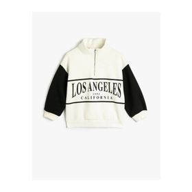 Koton 4WKG10290AK Ekru Kız Çocuk Sweatshirt