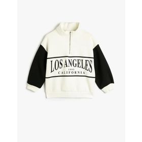Koton 4WKG10290AK Ekru Kız Çocuk Sweatshirt