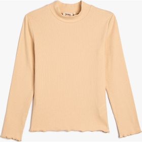 Koton 4WKG10299AK050 Bej Kız Çocuk T-Shirt