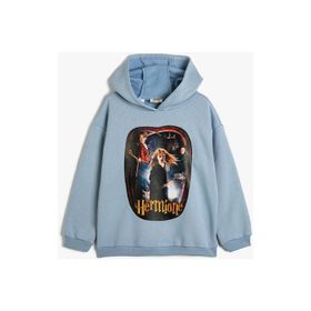 Koton 4WKG10485AK Mavi Kız Çocuk Sweatshirt