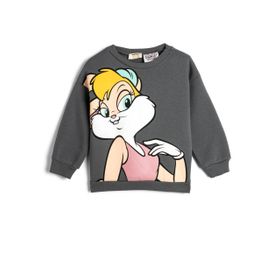 Koton 4WKG10668AK Antrasit Kız Çocuk Sweatshirt