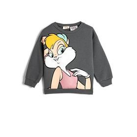 Koton 4WKG10668AK Antrasit Kız Çocuk Sweatshirt
