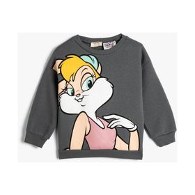 Koton 4WKG10668AK Antrasit Kız Çocuk Sweatshirt
