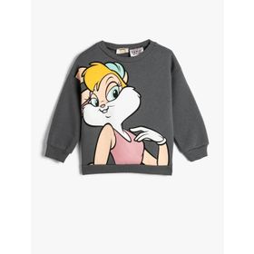 Koton 4WKG10668AK Antrasit Kız Çocuk Sweatshirt