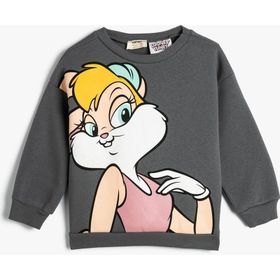 Koton 4WKG10668AK Antrasit Kız Çocuk Sweatshirt