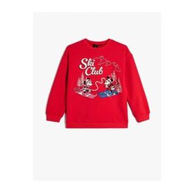 Koton 4WKG10692AK Kırmızı Kız Çocuk Sweatshirt